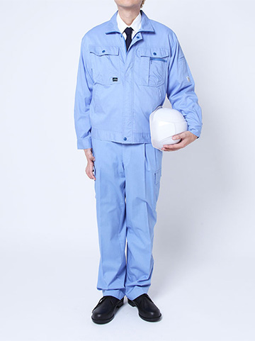 作業服の衣装を着用した写真（インナーシャツ有り・男性）