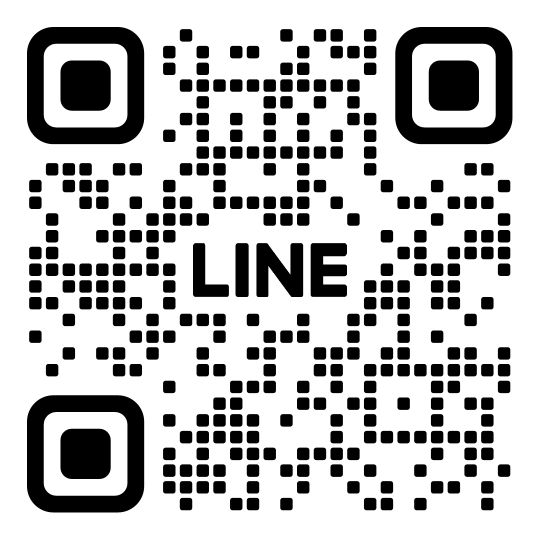 QRを読み取とると公式アカウントを友だち追加できます